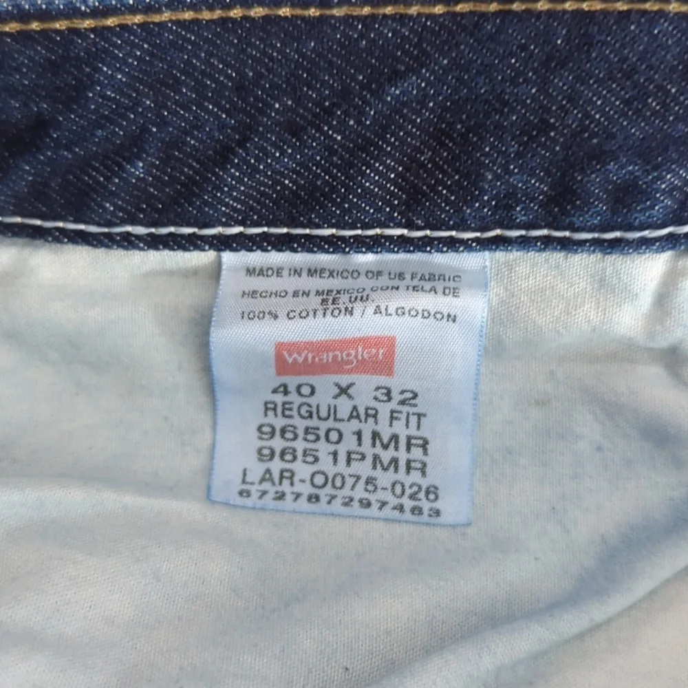 NWT Men's Wrangler Five Star Regular Fit Jeans Size 40 X 32 - Picture 4 of 4